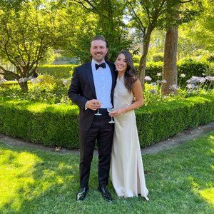 BHLDN bridesmaid/wedding guest dress in champagne!